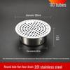 304 Stainless Steel Anti-Clogging Mesh Drain Cover for 75mm Balcony Rooftop Pipes