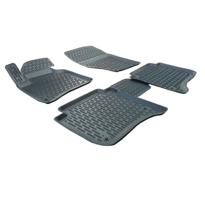 SCOUTT Tapis de sol en caoutchouc Porsche CAYENNE - 3D - Sur mesure - Noir