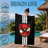 Ahly Football club Printed Microfiber Beach Towel, Soft And Absorbent, Quick-Dry, Ideal for Summer Travel, Beach Essential, Swimming Pool