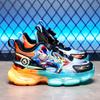 Children's Sports Shoes Boys' Light Up Anti Slip Middle-aged Dad's Cartoon Trendy Cool Running