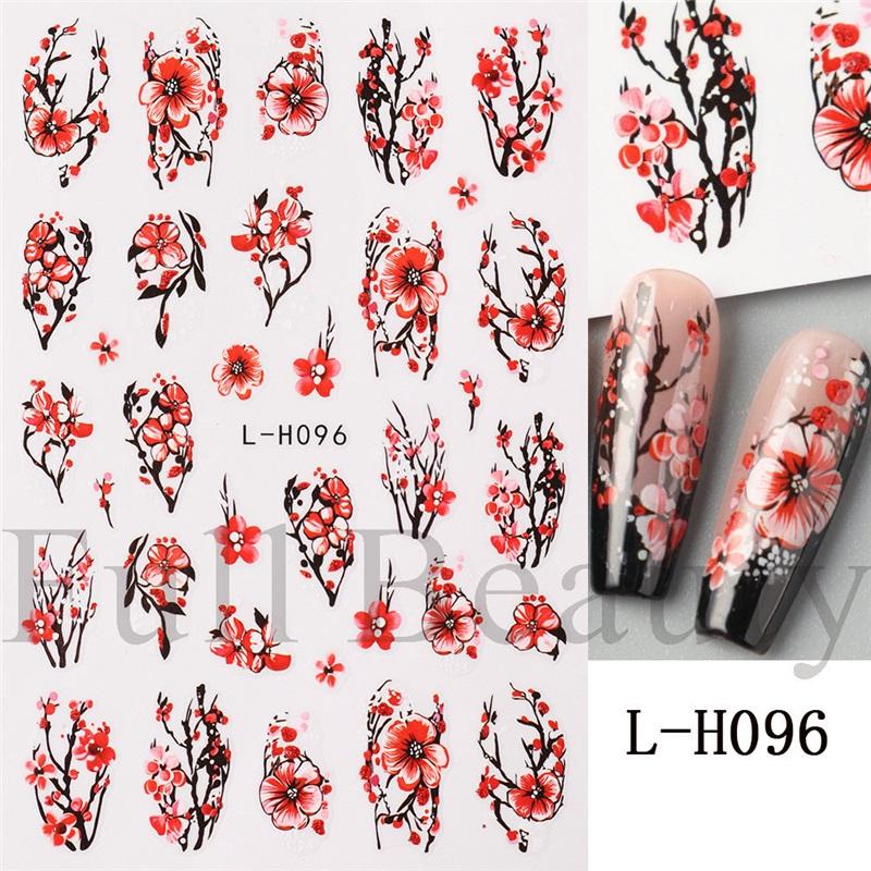 New nail art stickers ins Halloween cute flowers ghost mirror ghost bat adhesive nail stickers