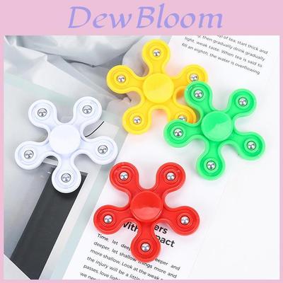 Plastic Fivestar Finger Spinner Gyroscope With Spiral Bearings For Stress Relief And Focus