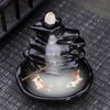 Creative Ceramic Buddha Hand Rockery Backflow Incense Burner for Home or Office