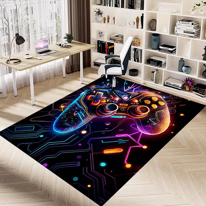 1PC Gamepad Technology Extra Large Non-Slip Floor Carpet, Office, Family, Bedroom, Studio - Large Area RugJ0348