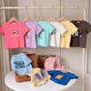 Girls' Casual T-shirt - Summer Children's Cute Pure Cotton Round-neck Top