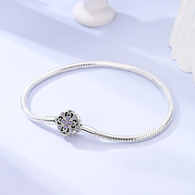 Classic Original Bracelets 925 Silver Color Love Lotus Butterfly Star Bracelets for Women DIY Charms Beads Fine Jewelry 17-20CM