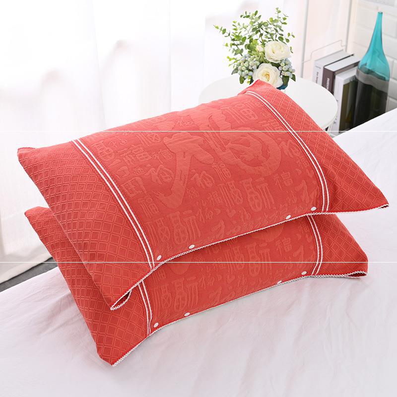 Buckle Design Can Be Fixed and Adjustable Non-slip Slip Off Pillowcase Single Gauze Pillow Cover Magic Pillow Cover Pillow Case