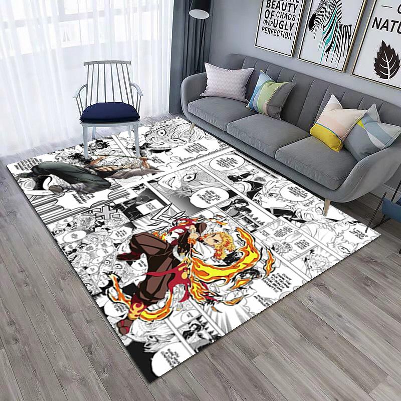 Japanese manga artist Koyoharu Gotouge's Demon Slayer carpet is suitable for living room and bedroom doormats office balcony decorative rugs H2