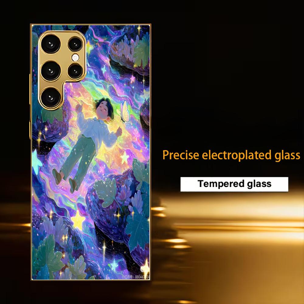 Schutzhülle Dreamland High-End Galvanisiertes Glas Handyhülle für Samsung Galaxy S26 S25 S24 S23 S22 S21 FE, Ultra, Plus
