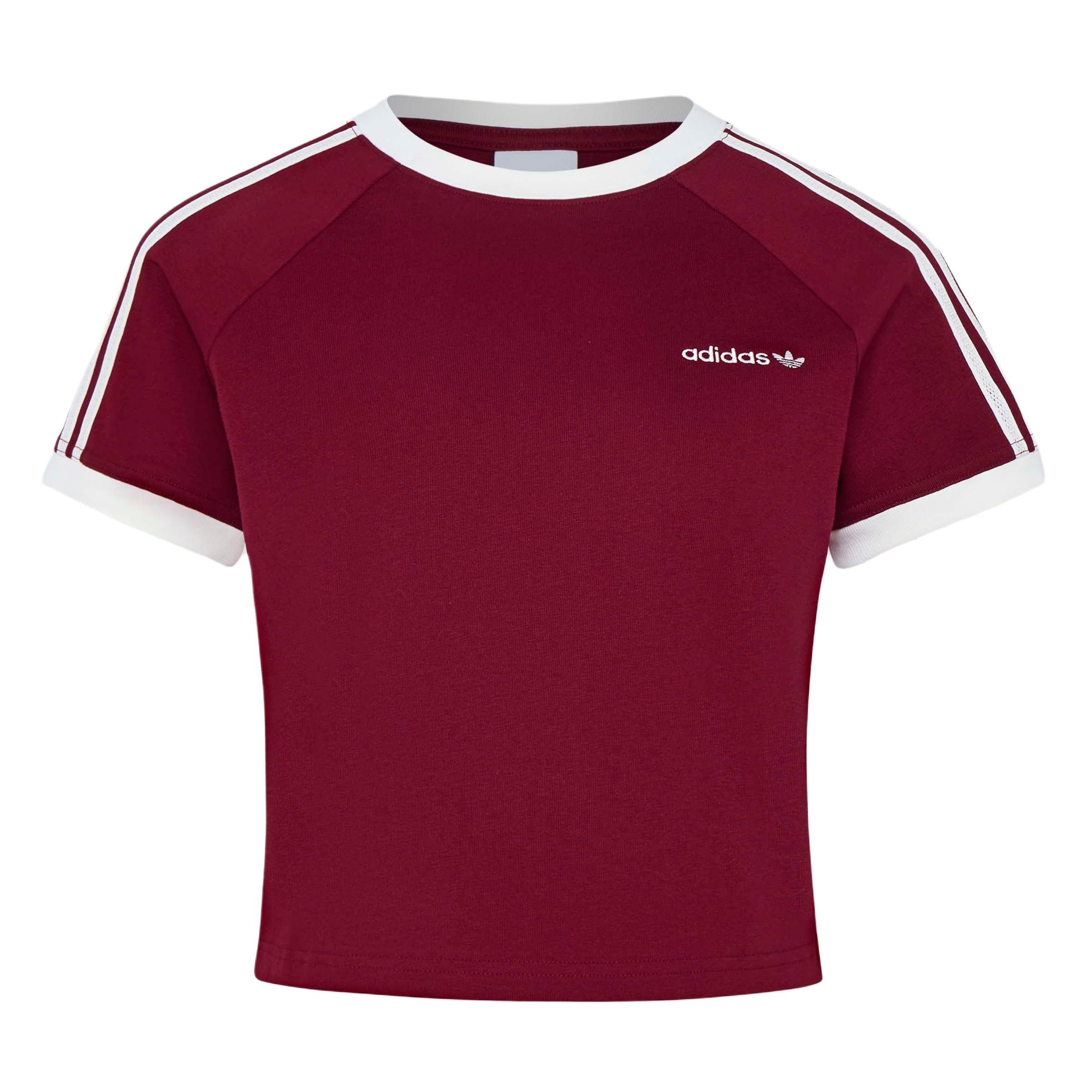 Adidas Originals Three Stripe Casual Short Sleeve T-Shirt Women KX7970 2XS