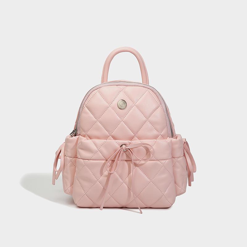 2024 Summer New Niche Design High-End Handbag Fashionable Backpack for Travel Cute Backpack розовый