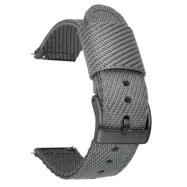 

20 мм 22 мм холщовый нейлоновый спортивный универсальный ремешок для часов с пряжкой-пряжкой, дышащий и износостойкий сменный ремешок для умных часов 22m