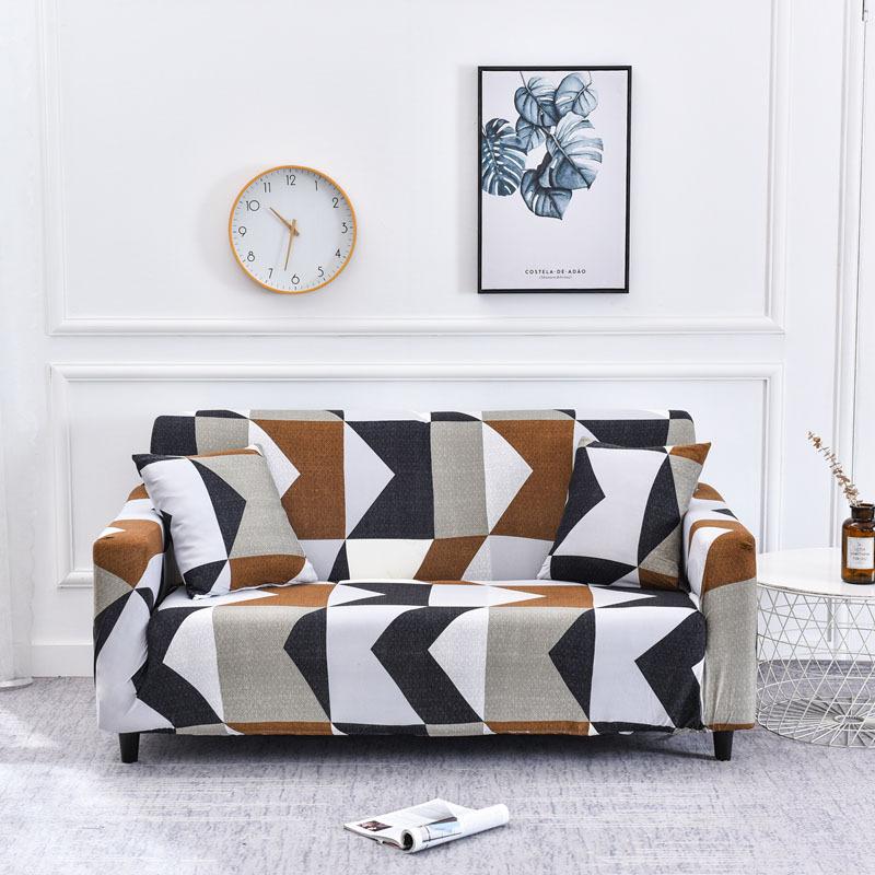 Stretch All-Inclusive Sofa Cover Printed Knitted Sofa Cover Dirt-Proof Cover