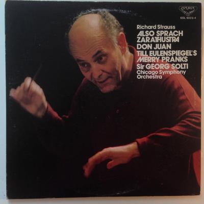 LP Record CHICAGO SYMPHONY ORCHESTRA , GEORG  - Richard Strauss, Also Sprach Zarath SOL90234 London Records 1979 Japan Obi Classical Used