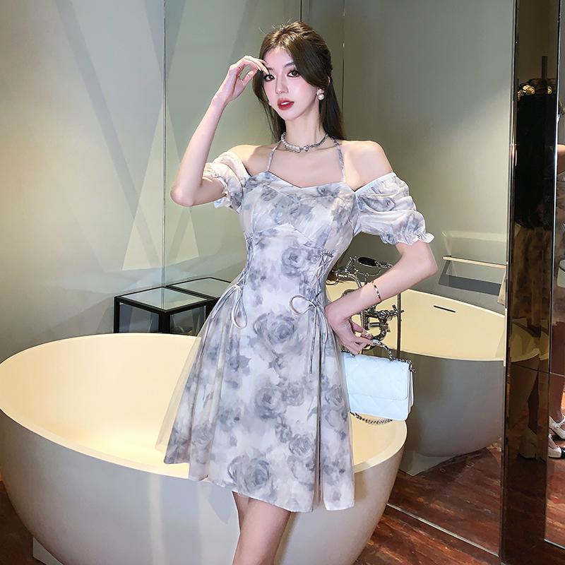 Women's Summer Mesh Patchwork Dress Sweet Spring Elegant Vintage Spring Dresses