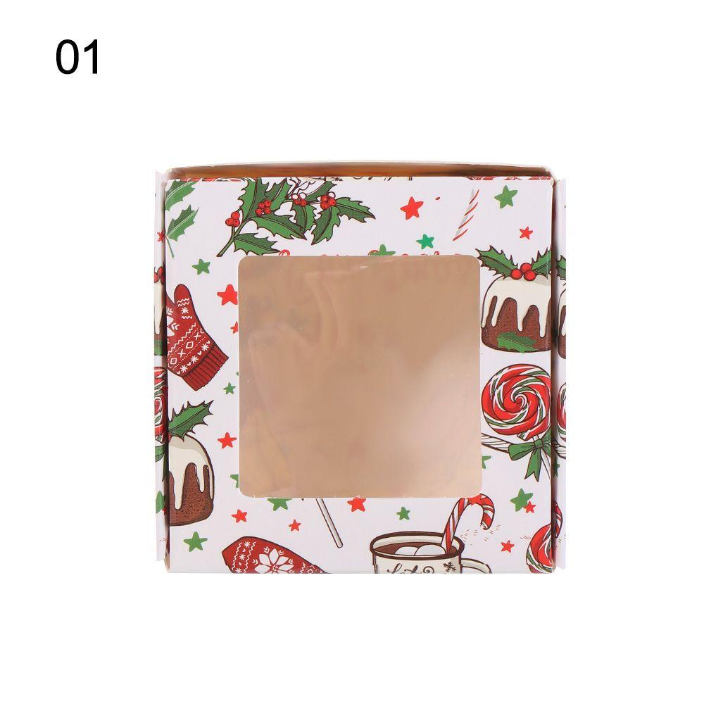 new DIY Multi-size Christmas gifts box gift box package box kraft window