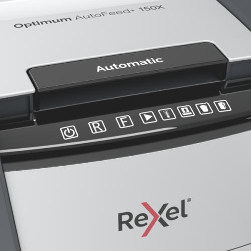 Shredder Rexel Optimum AutoFeed+ 150XP Cross Cut P4, 44l (Replace Rexel Auto+ 130X)