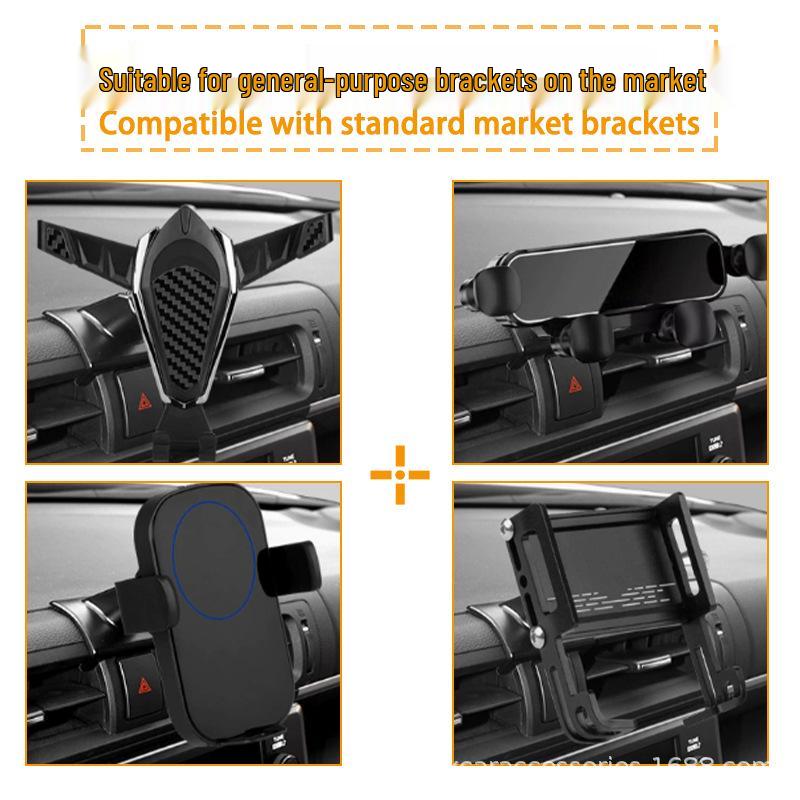 Modern Car Mount Base with Dashboard & Air Vent Clip, Includes Air Freshener