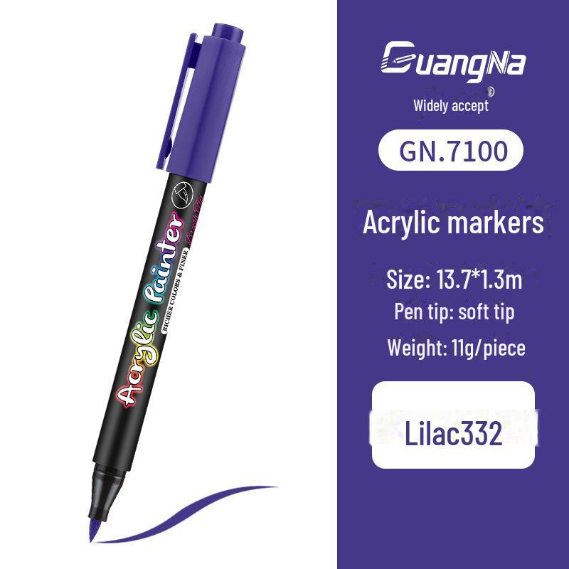 Pennarello Pittura Acrilica a Base d'Acqua per Fai da Te, Graffiti, Pittura Corporea - Pennarello Pittura per Diario Personale con Punta Morbida
