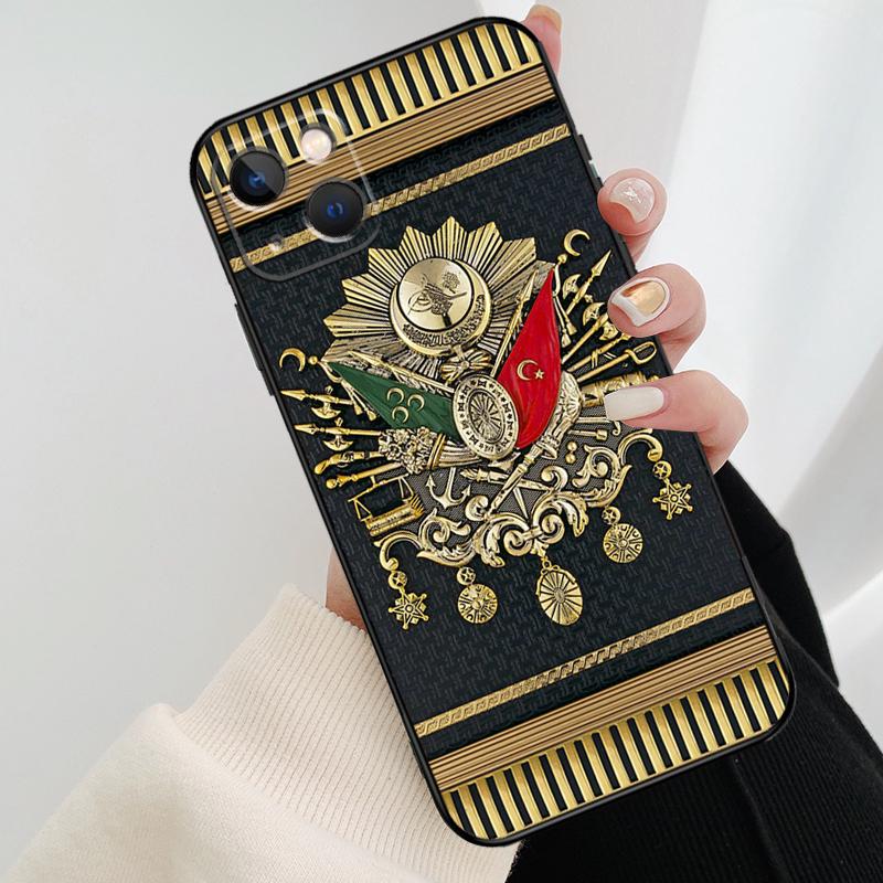 

Ottoman Empire Coat Of Arms Phone Case For iPhone 17 Pro Max 16 15 11 13 12 14 Pro Max mini 15 16 Plus 16e 17 Air Cover iPhone 13 mini