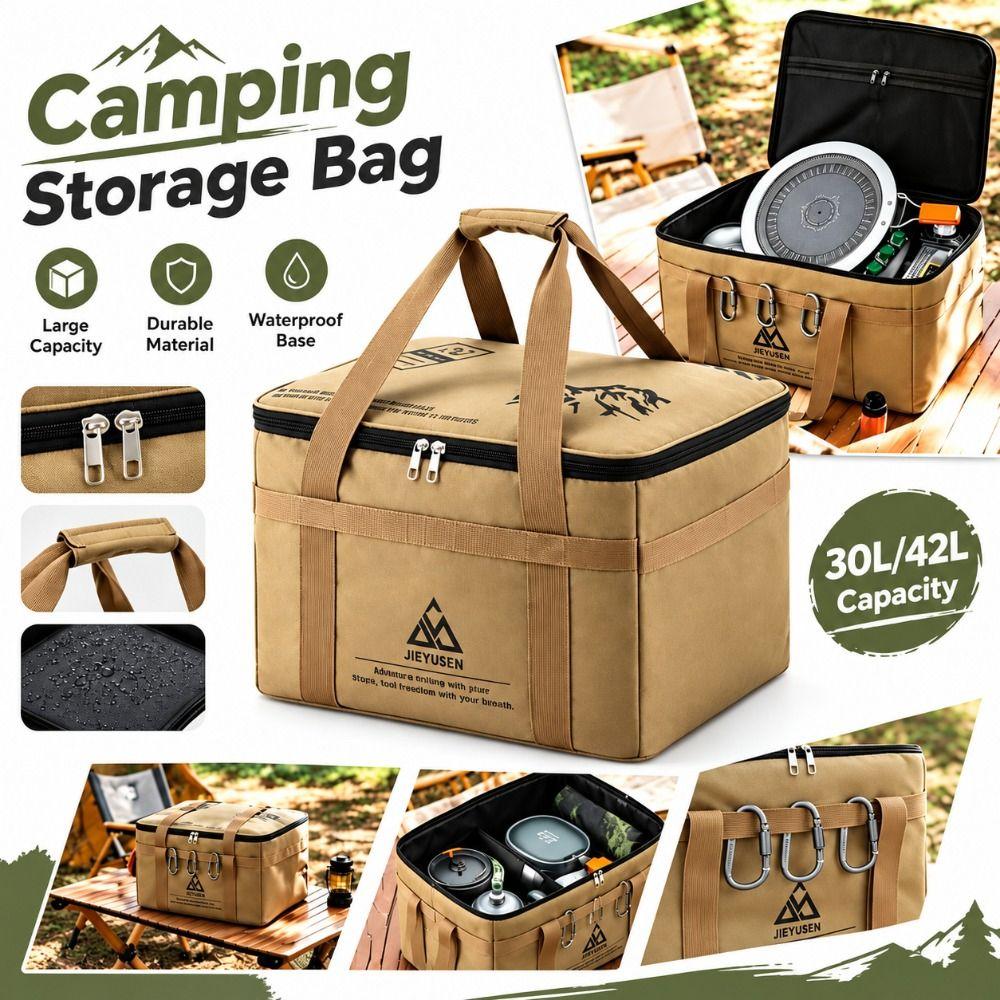 Large Capacity Camping Gear Organizer Portable Outdoor Equipment Bag Outdoor Camping