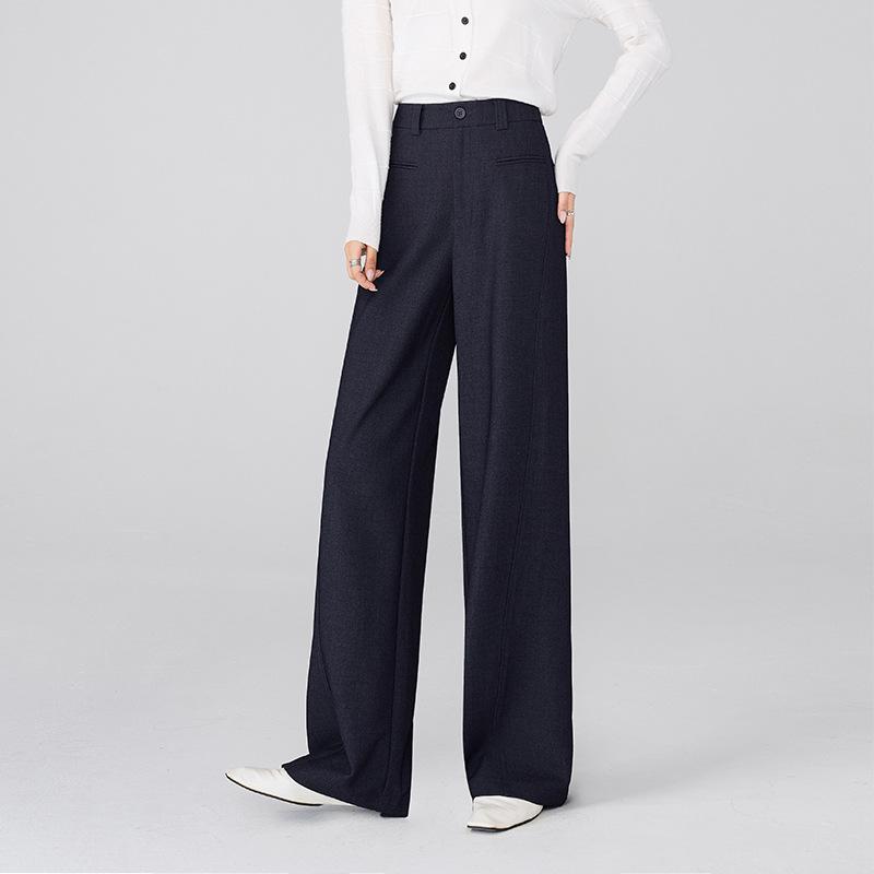 Zhengzhou women's narrow suit wide-leg pants women's 1116 autumn new thin high-waisted casual straight-leg pants