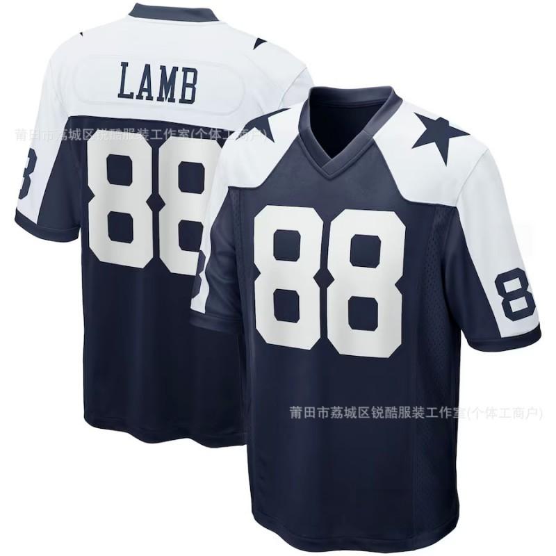 Dallas Cowboys NFL Football Jersey CeeDee Lamb 88 Short Sleeve Team Fan Apparel Men