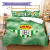 Real Betis Balompié Pattern Bedding Set Quilt Cover Pillowcase Home Decor Gift (1 * Duvet Cover + 2 * Pillowcase, Without Core)