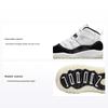 Air 11 Retro TD Gratitude / Defining Moments Baby Sneakers White Black Metallic-Gold 378040-170