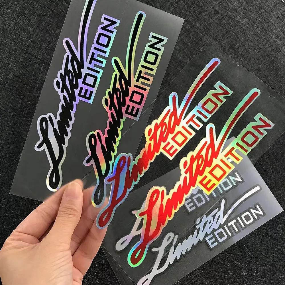 Car Stickers Limited Edition Vinyl Decals - Laser Rainbow Finish, Creative Motorcycle and Car Styling Sticker