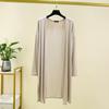 Spring Summer Thin Cardigan for Women Long Sleeves Shirt Sun Protection Clothing Plus Size Loose Air-conditioned Cover Up
