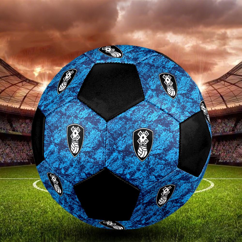 SIZE 5 Rotherham United F.C. Soccer Ball Colorful All Ages Machine Stitched PVC Competition Ready Durable High-Bounce