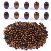 250-500pcs 6x8mm Brown Oval Natural Wooden Beads for Jewelry Making Loose Spaced Wood Beads DIY Necklace Bracelet Accessories