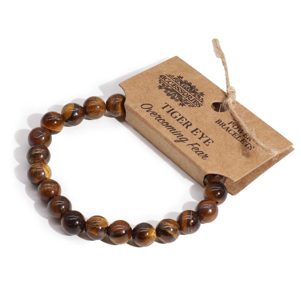 Tiger Eye Stretch Bracelet 8mm Beads