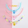 Classic Pet Cat Collar with Bell Macaron Candy Color Resin Chain Ball Necklace Necklace Birthday Princess Accessories for Cat Dog Rabbit