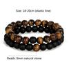 2pcs/set Distance Bracelet Crown Beads Charm Natural Stone Bracelets for Women Men Couples friendship bracelets Jewelry Gifts