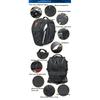 Motocentric Wasserdichte Motorrad-Hecktasche Multifunktionale Motorrad-Rücksitztasche Hohe Kapazität Motorradtasche Fahrer-Rucksack