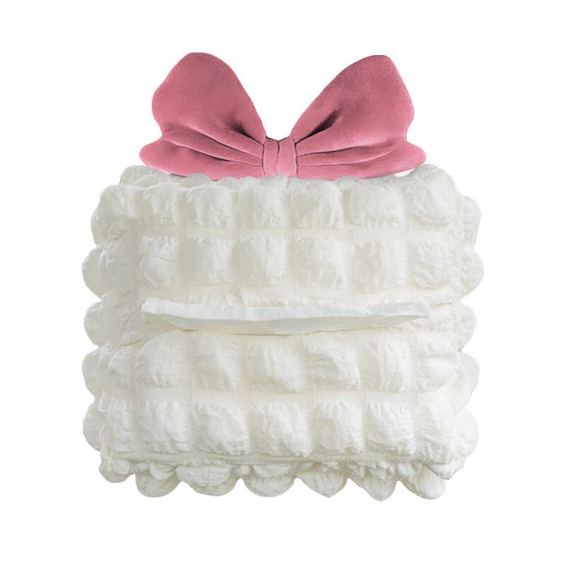 Puff Grid Car Seat Back Tissue Holder