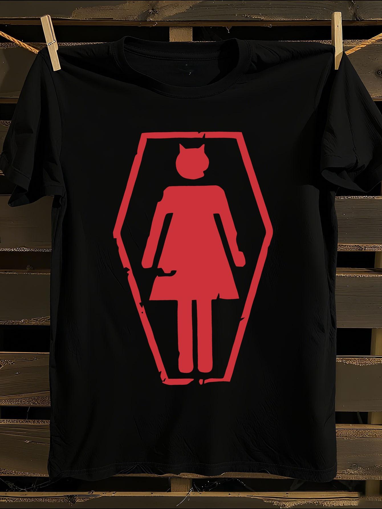 Anime Devil Red & Black T-Shirt L