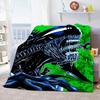Weiche Überwurfdecke aus dem Film „Aliens“, Weltraummonster, bedruckt, Tagesdecke, Sofa-Couch-Bezüge, Reise-Camping-Decke, Geschenk für Kinder und Erwachsene