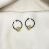 Trendy Vintage Hoop Earrings: Cool, Minimalist, Versatile Design for Women with Personality and High-End Feel