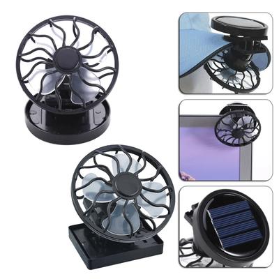 Portable Mini Solar Powered Clip Fan Summer Hat  Clip Cooler Fan Outdoor Camping Hiking Wilderness Survival Fans