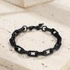 Customizable Stainless Steel Men's Bracelet Personalized Minimalist Light Luxury Sturdy Sleek Trendy Niche Designed Jewelry