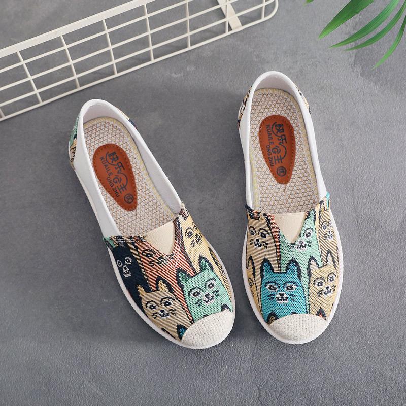 Cloth Shoe Season New Women's Shoes Non-slip Soft Sole Comfortable Canvas Shoes Trendy Versatile Fisherman Shoes