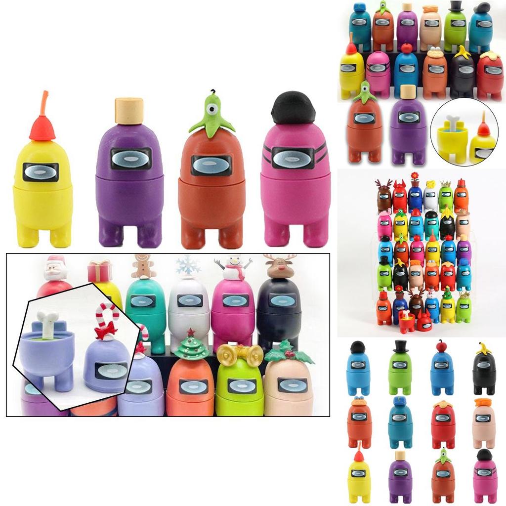 Action Christmas 12pcs Figure Crewmate Impostor Game Car Desktop Decor