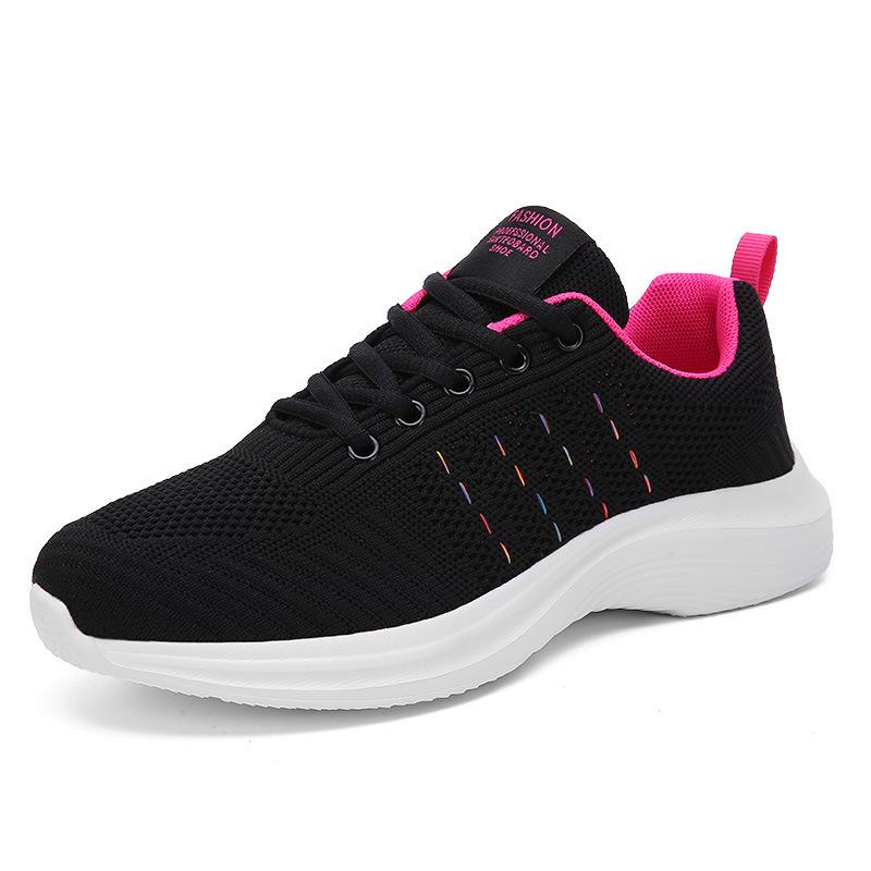 Herbst Laufschuhe Mittelschüler leicht atmungsaktiv Fly-Strick Freizeitschuhe Damen Reiseschuhe Sport Damen