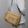 Bolsa Transversal de Lona Vintage para Homens - Bolsa de Ombro Estilosa Tote Mensageiro (Portátil Durável para Viagem e Uso Diário)