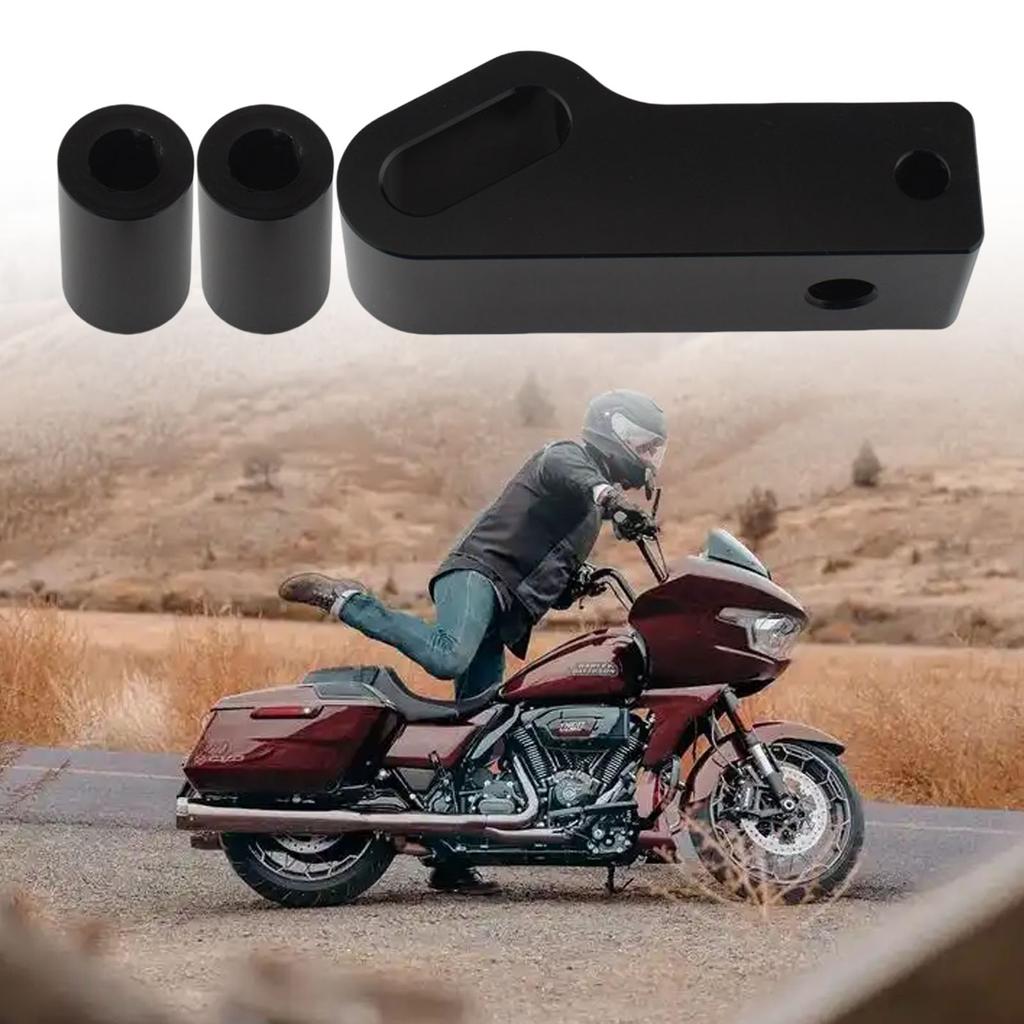 Long Lasting Quick Install Motorcycle Headlight Mount Block Upgrade Kit Sturdy Aluminum Construction Easy Installation