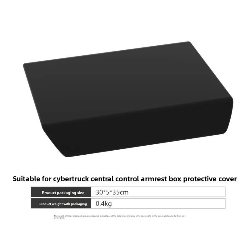 Autoaufkleber Für Tesla Cybertruck Armlehnenbox Schutzabdeckung TPE Armlehnenbox Schutzabdeckung Anti-Rutsch Auto-Modifikation Zubehör