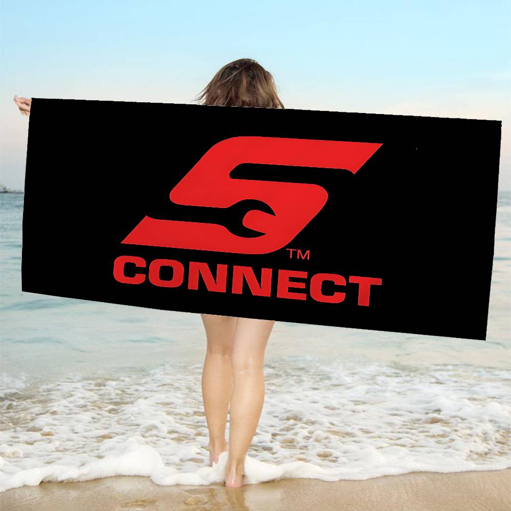 S-Snap On LOGO Microfiber Beach Towel Absorbent Quick dry Soft Yoga Swimming Resort Mountain Climbing Towel